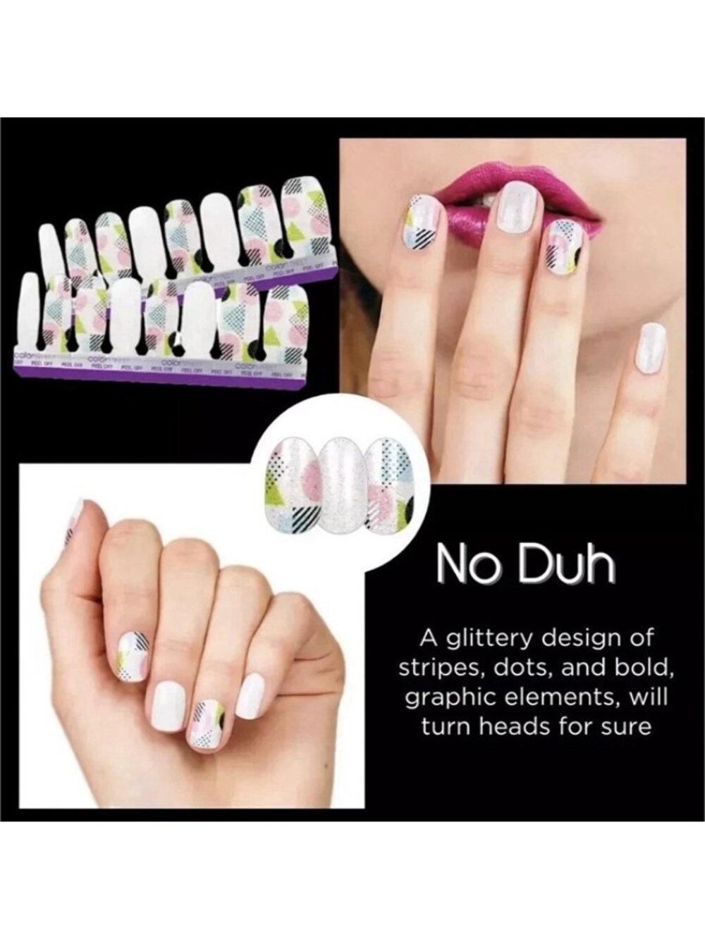 Color Street 100% Real Nail Polish Strips - Discontinued Rare - No Duh - New